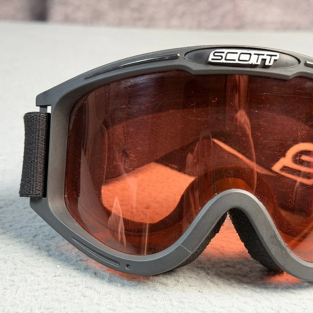 Scott Snow Goggles Black Frame Orange Tint Lens Ski Snowboard Eyewear